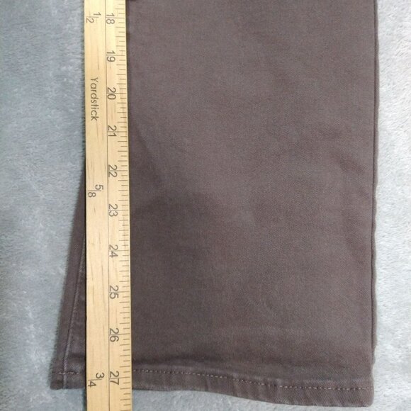 NYDJ Jeans Womens 14 Brown Denim Billie Mini Boot Cut High Rise Stretch - Picture 5 of 9